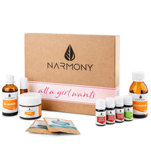 Lade das Bild in den Galerie-Viewer, DIY-Pflege-Set für Frauen aus natürlichen Rohstoffen